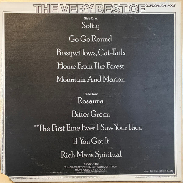 Gordon Lightfoot : The Very Best Of Gordon Lightfoot Vol. II (LP, Comp, Ter)