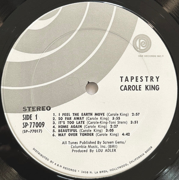 Carole King : Tapestry (LP, Album, Pit)