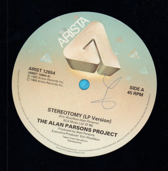 The Alan Parsons Project : Stereotomy (12")