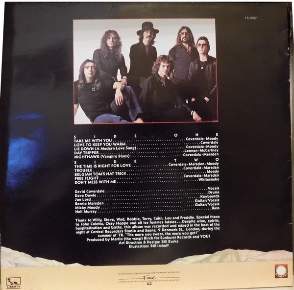 Whitesnake : Trouble (LP, Album, RE)