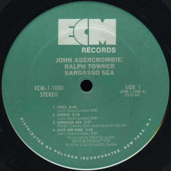 John Abercrombie, Ralph Towner : Sargasso Sea (LP, Album)