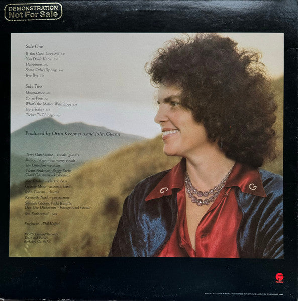 Terry Garthwaite : Hand In Glove (LP, Album, San)