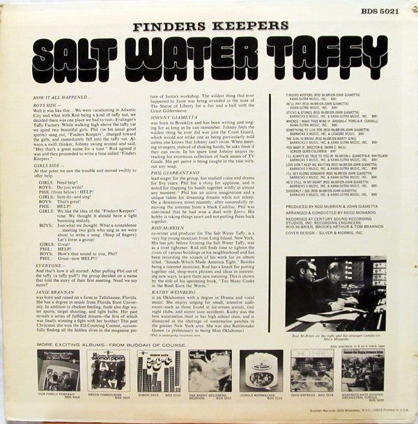 Salt Water Taffy : Finders Keepers (LP, Album, Ter)
