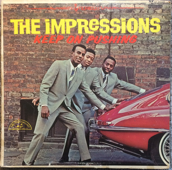 The Impressions : Keep On Pushing (LP, Album, Club)