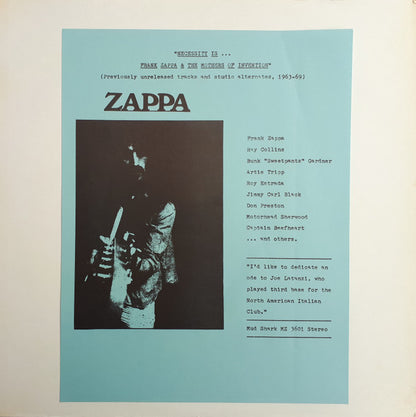 Zappa* : "Necessity Is... Frank Zappa & The Mothers Of Invention" (LP, Comp, Mono, Unofficial)