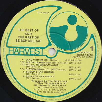 Be Bop Deluxe : The Best Of And The Rest Of Be Bop Deluxe (2xLP, Comp, Win)