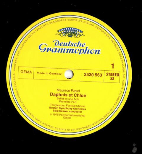Maurice Ravel / Boston Symphony Orchestra, Seiji Ozawa : »Daphnis Et Chloé« (LP)