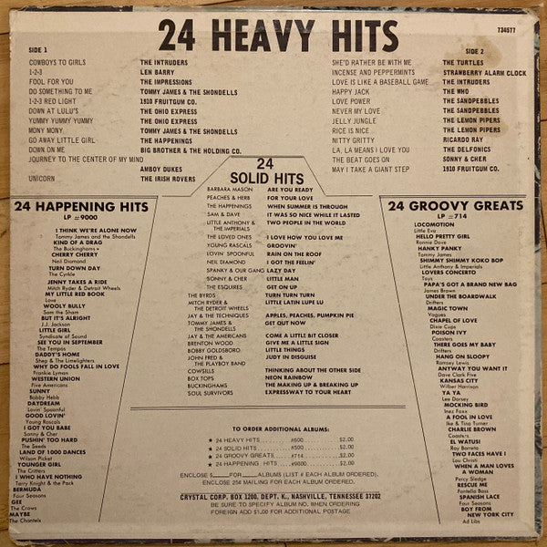 Various : 24 Heavy Hits (LP, Comp)