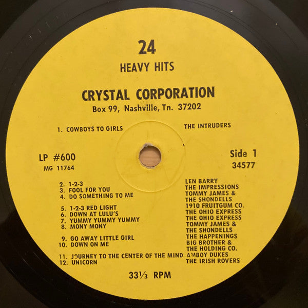 Various : 24 Heavy Hits (LP, Comp)