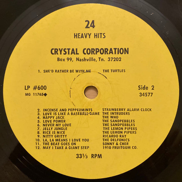 Various : 24 Heavy Hits (LP, Comp)