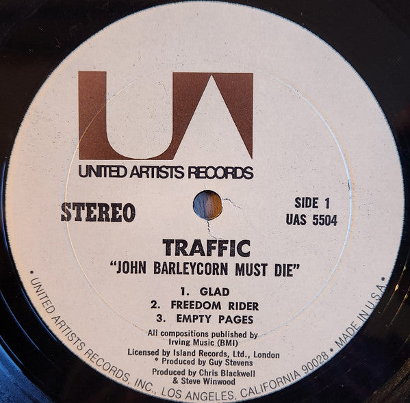 Traffic : John Barleycorn Must Die (LP, Album, RE, Res)