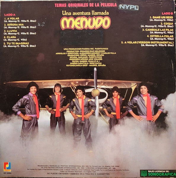 Menudo : Una Aventura Llamada Menudo (LP, Album)