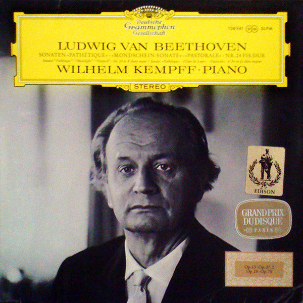 Ludwig van Beethoven, Wilhelm Kempff : Klaviersonaten »Pathétique« · »Mondscheinsonate« · »Pastorale« · Nr. 24 Fis-dur (LP, RE)