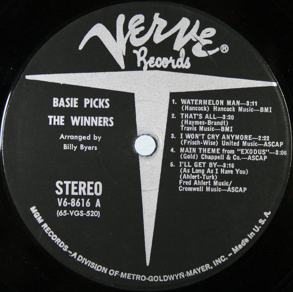 Basie* : Basie Picks The Winners (LP, Album, MGM)