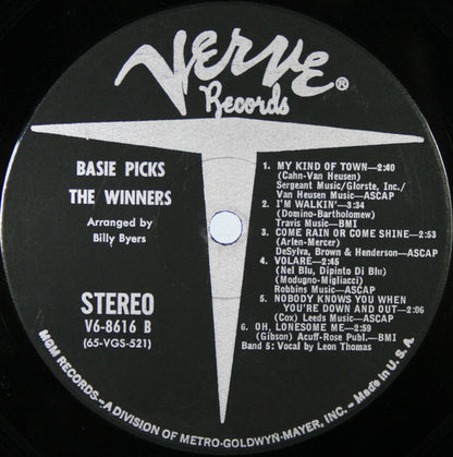 Basie* : Basie Picks The Winners (LP, Album, MGM)