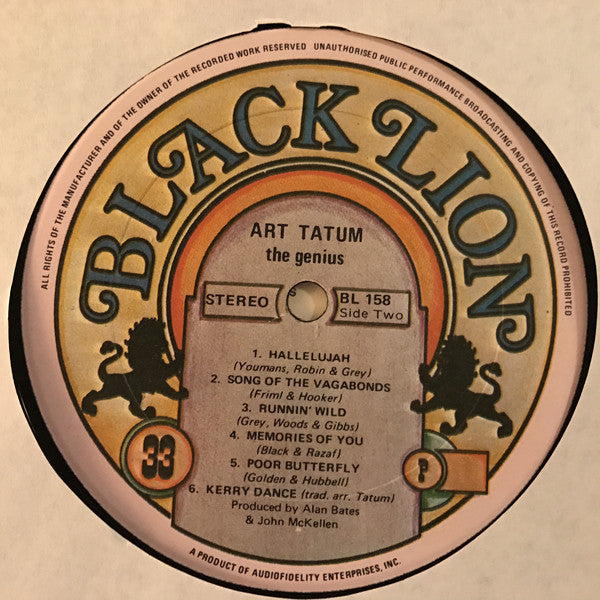 Art Tatum : The Genius (LP, Comp)