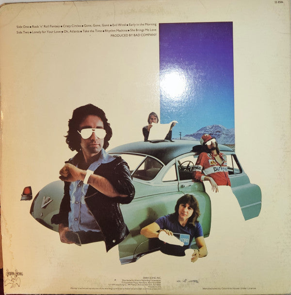 Bad Company (3) : Desolation Angels (LP, Album, CRC)