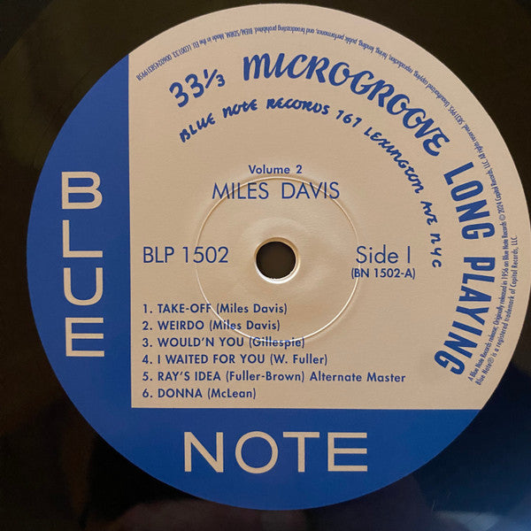 Miles Davis : Volume 2 (LP, Comp, Mono, RE, 180)