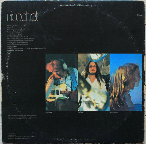 Tangerine Dream : Ricochet (LP, Album, RE)