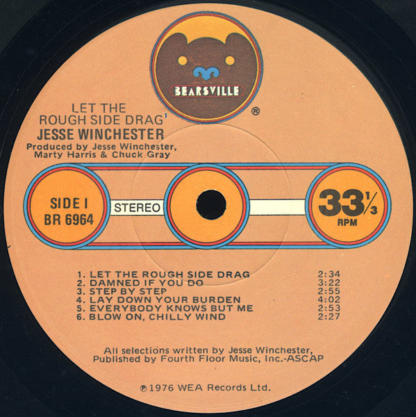 Jesse Winchester : Let The Rough Side Drag (LP, Album, Los)
