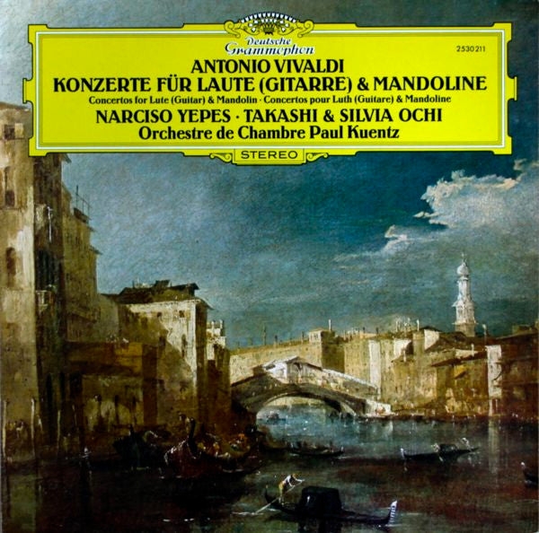 Antonio Vivaldi, Narciso Yepes, Takashi* & Silvia Ochi, Orchestre De Chambre Paul Kuentz : Konzerte Für Laute (Gitarre) & Mandoline (LP, RP)