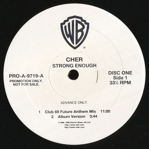 Cher : Strong Enough (2x12", Advance, Promo)