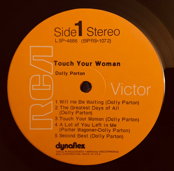 Dolly Parton : Touch Your Woman (LP, Album, Ind)