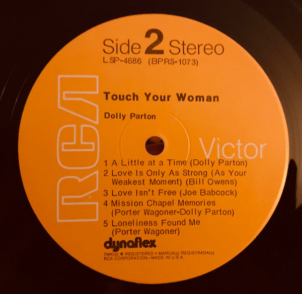 Dolly Parton : Touch Your Woman (LP, Album, Ind)