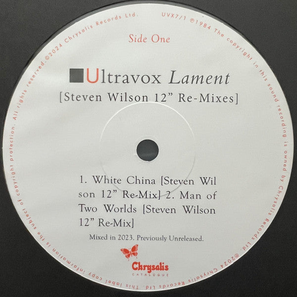 Ultravox : Lament [Steven Wilson 12" Re-Mixes] (12", RSD, Ltd)