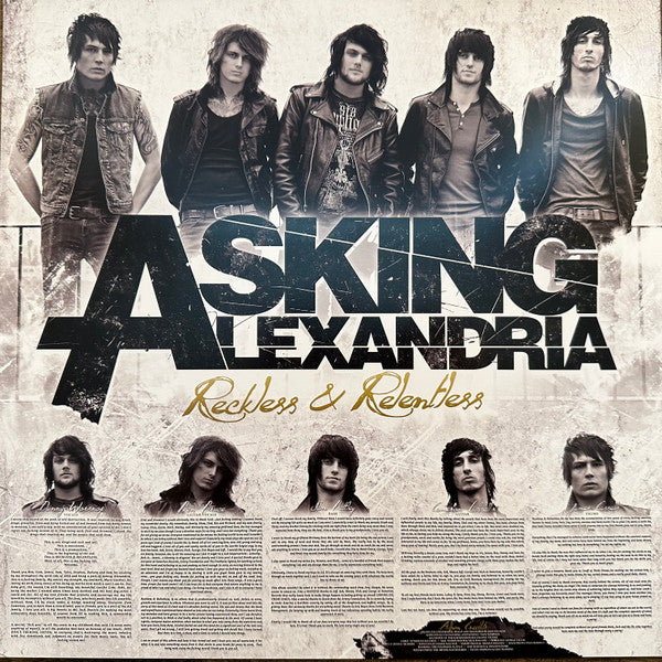 Asking Alexandria : Reckless & Relentless (LP, Album, RSD, Ltd, RE, Gol)