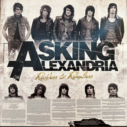 Asking Alexandria : Reckless & Relentless (LP, Album, RSD, Ltd, RE, Gol)