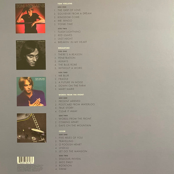 Tom Verlaine : Souvenir From A Dream: The Tom Verlaine Albums (1979-1984) (4xLP, Album, Cry + Box, RSD, Comp, Ltd)