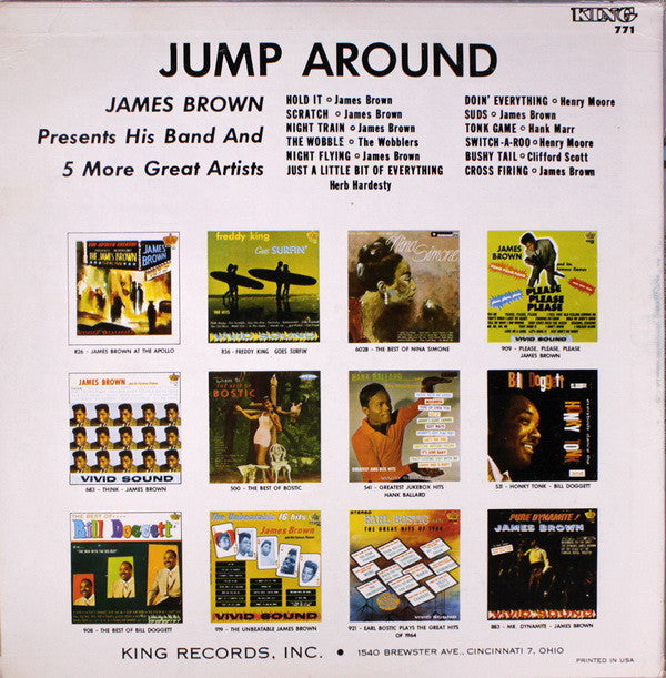 James Brown Presents His Band* : Jump Around With James Brown And Other Great Artists (LP, Comp, Mono, RE)