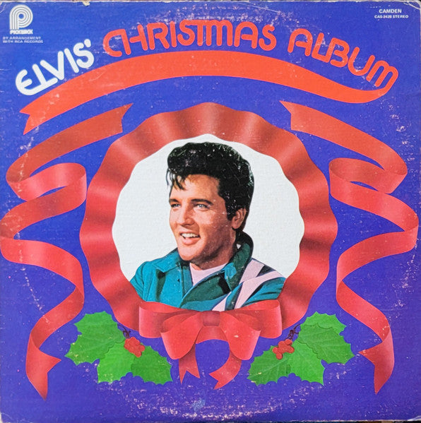 Elvis Presley : Elvis' Christmas Album (LP, Mono, RE, Glo)