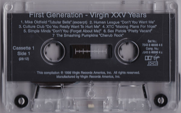 Various : First Generation - Virgin XXV Years (2xCass, Comp)