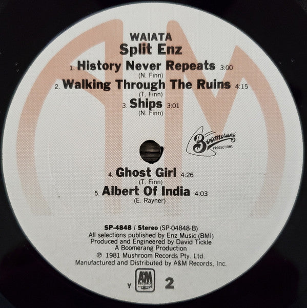 Split Enz : Waiata (LP, Album, Bla)