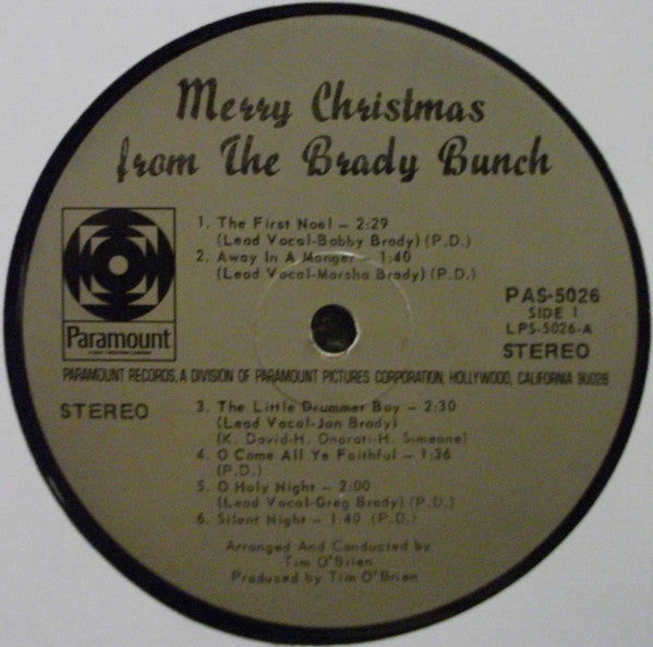 The Brady Bunch : Merry Christmas From The Brady Bunch (LP, Album)