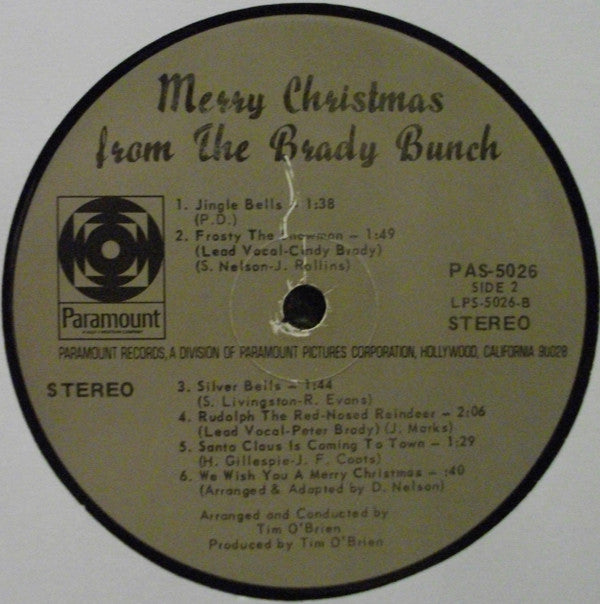 The Brady Bunch : Merry Christmas From The Brady Bunch (LP, Album)
