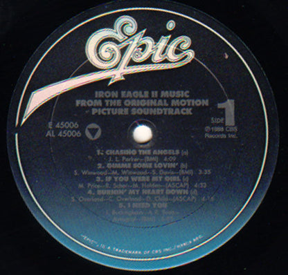 Various : Iron Eagle II - Music From The Original Motion Picture Soundtrack (LP, Comp)