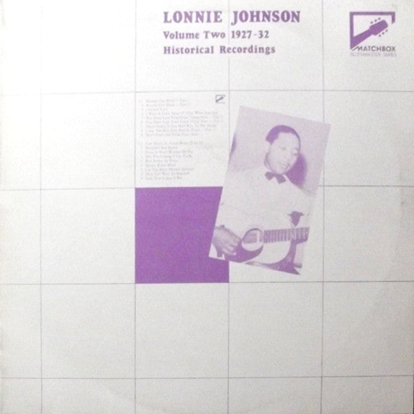 Lonnie Johnson (2) : Volume Two 1927-32: Historical Recordings (LP, Comp, Mono)