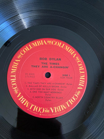 Bob Dylan : The Times They Are A-Changin' (LP, Album, RP, Car)