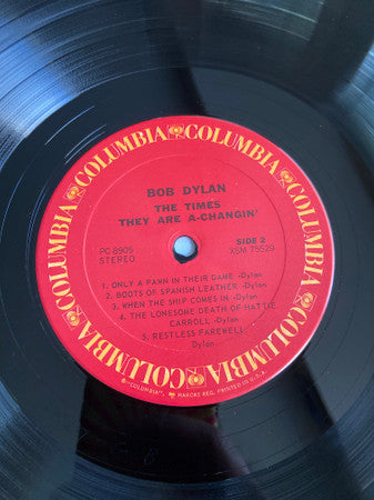 Bob Dylan : The Times They Are A-Changin' (LP, Album, RP, Car)