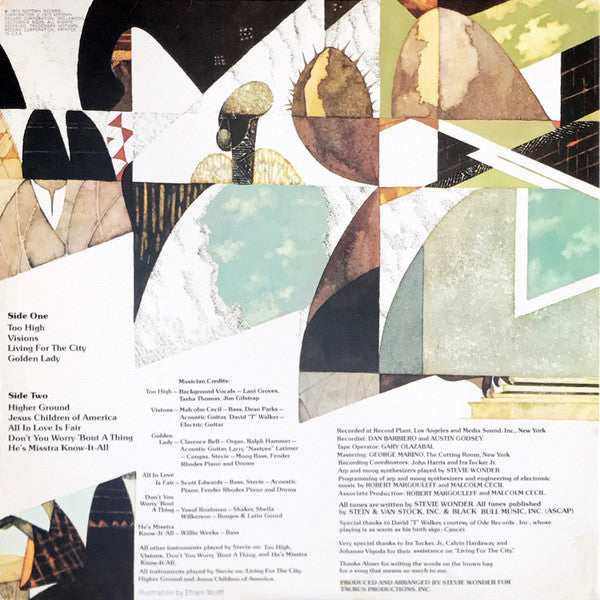 Stevie Wonder : Innervisions (LP, Album, Gat)