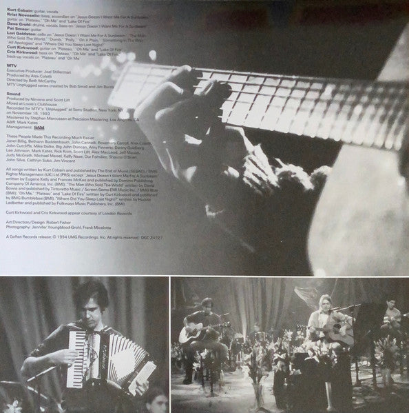 Nirvana : MTV Unplugged In New York (LP, Album, RP, 180)