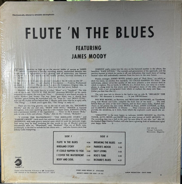 James Moody : Flute 'N The Blues (LP, Album)