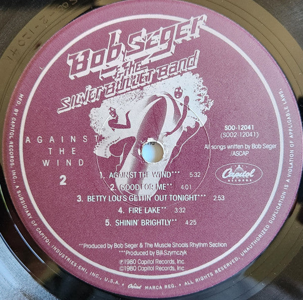 Bob Seger & The Silver Bullet Band* : Against The Wind (LP, Album, Jac)