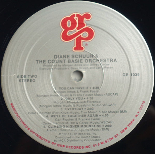 Diane Schuur & The Count Basie Orchestra* : Diane Schuur And The Count Basie Orchestra (LP, Album, Spe)