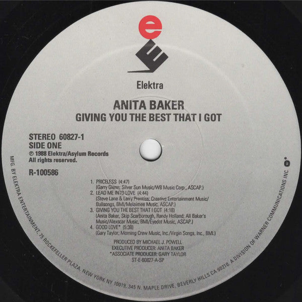 Anita Baker : Giving You The Best That I Got (LP, Album, Club)