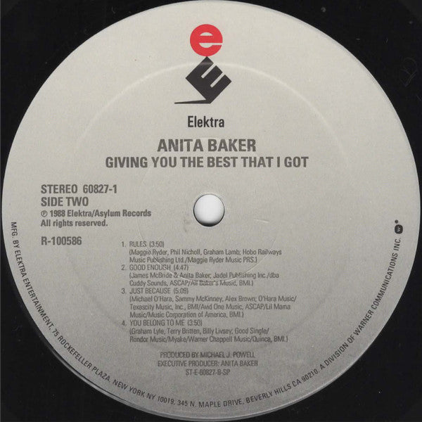 Anita Baker : Giving You The Best That I Got (LP, Album, Club)