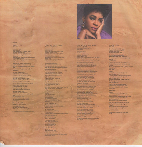 Anita Baker : Giving You The Best That I Got (LP, Album, Club)